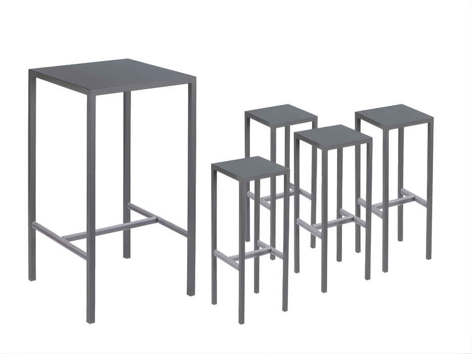 Kit Seaside Table H110 4 Stools 