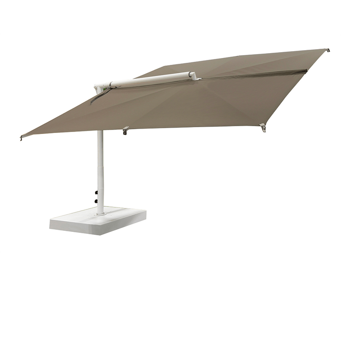 Parasol à mât latéral Alba Starwhite 300x300cm