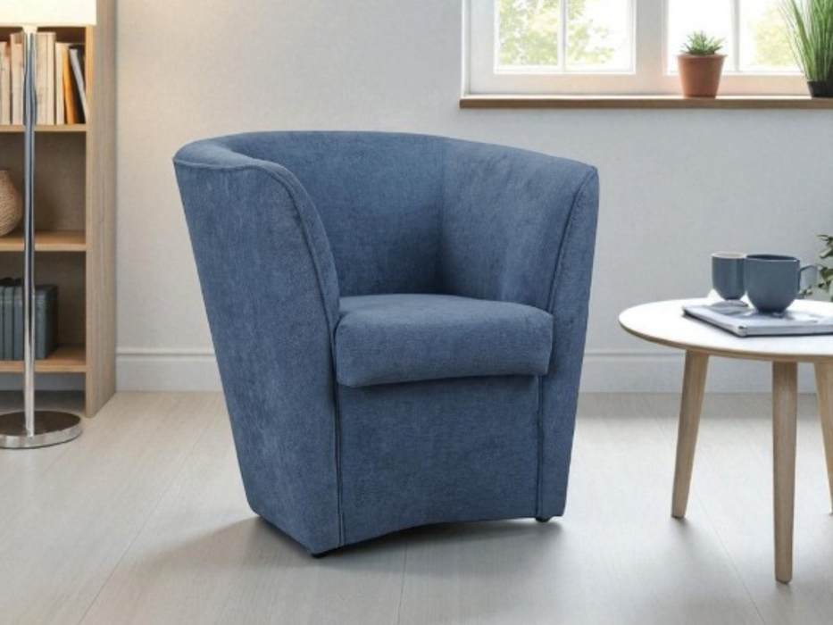 Fauteuil Valentina en tissu antitache