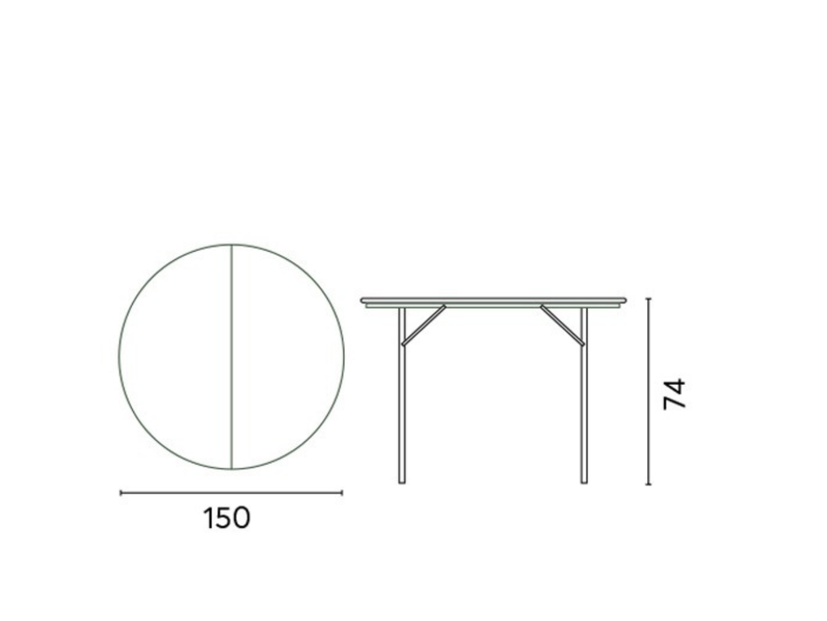 Greenwood Folding Catering Table Ø150 CM