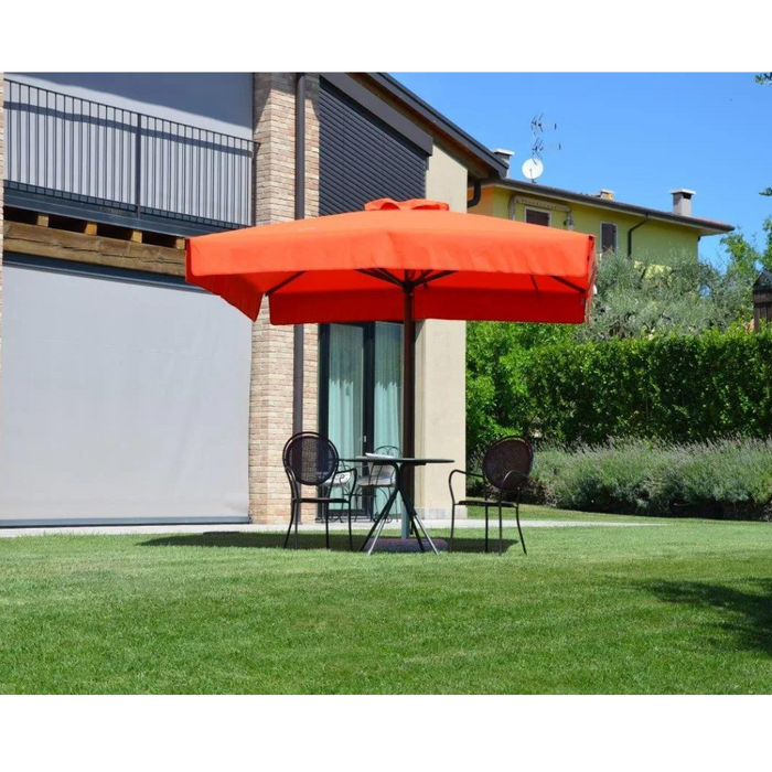 Corallo Glamour 4X4 mt central pole umbrella