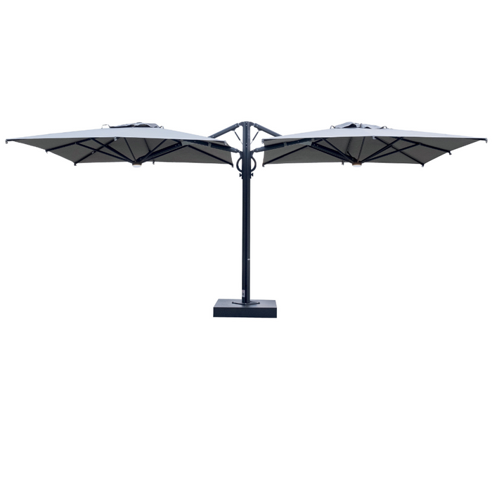 Parapluie latéral à deux bras Dual Carbon 350x700