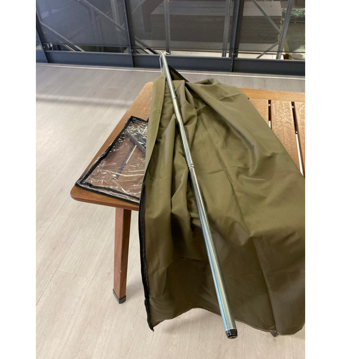 Vespucci 3X3 mt wooden side pole umbrella