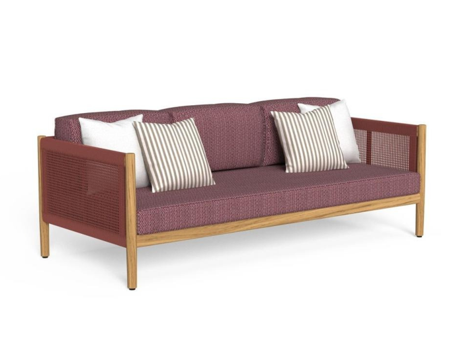 Dolcevita wood 3-seater sofa by Talenti