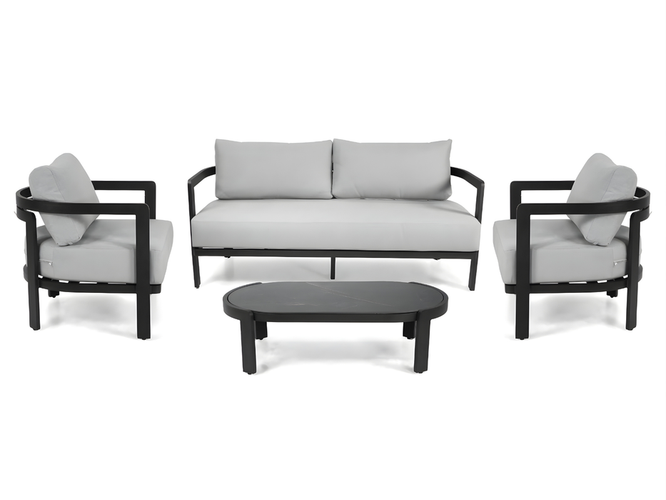 Lounge Set 2 Seats with Cushions Aledo 