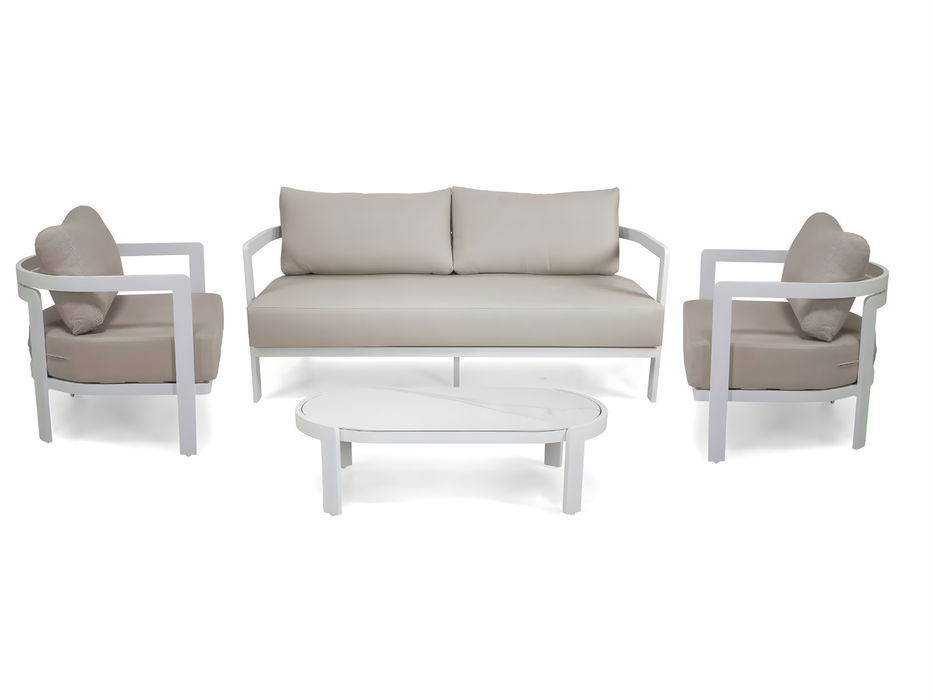Lounge Set 2 Seats with Cushions Aledo 