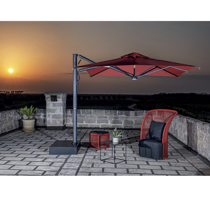 Astro Carbon side pole umbrella 300x300cm