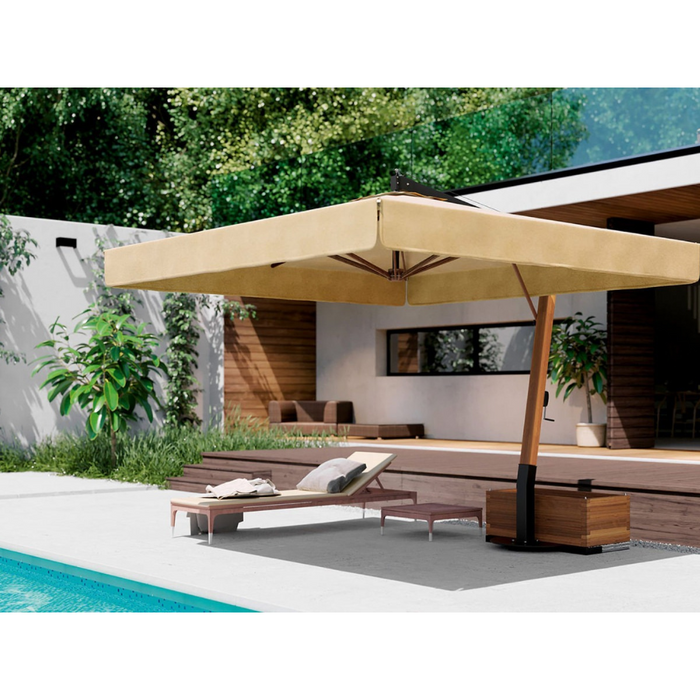 Vespucci 4X4 mt wooden side pole umbrella