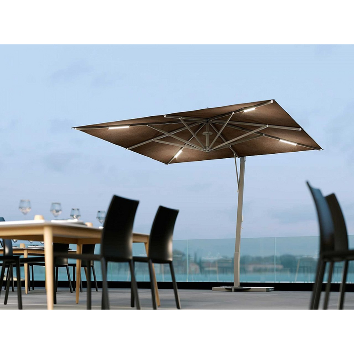 Marte 3X3 mt side pole umbrella