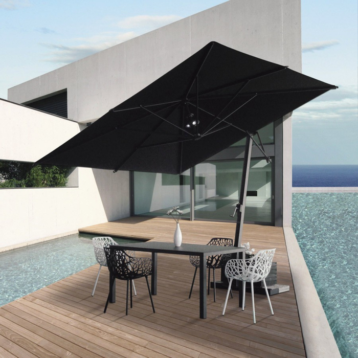 Horizon 3X4mt anthracite side pole umbrella