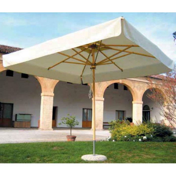 Wooden central pole umbrella Dolomiti 3.5X3.5 m