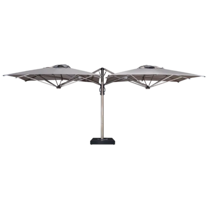 Parapluie double carbone 300x600 avec deux bras latéraux