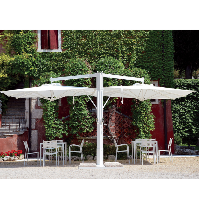 Parasol géant à mât central anthracite "Titano Classic" 8x8 m