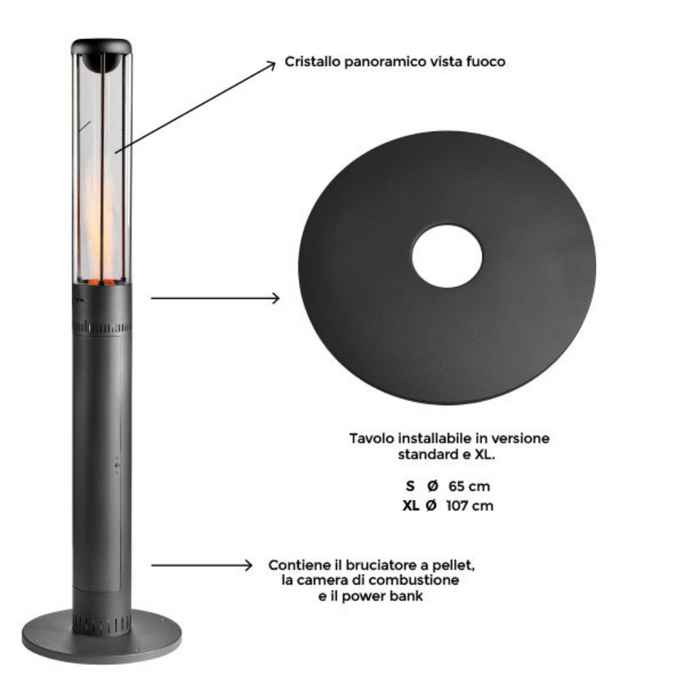 Stufa a pellet Model L Heat