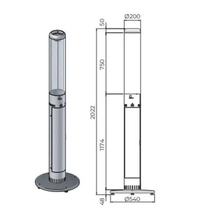 Stufa a pellet Model L Heat