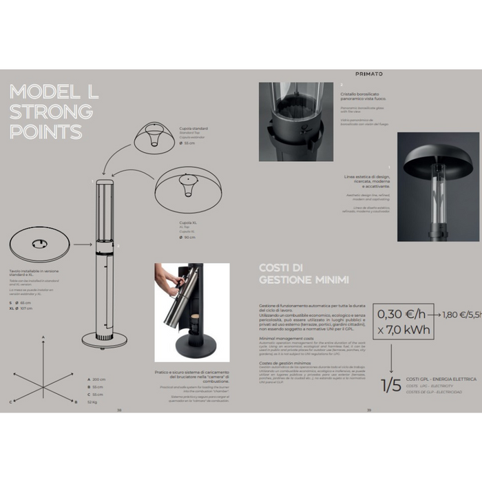 Stufa a pellet Model L Heat