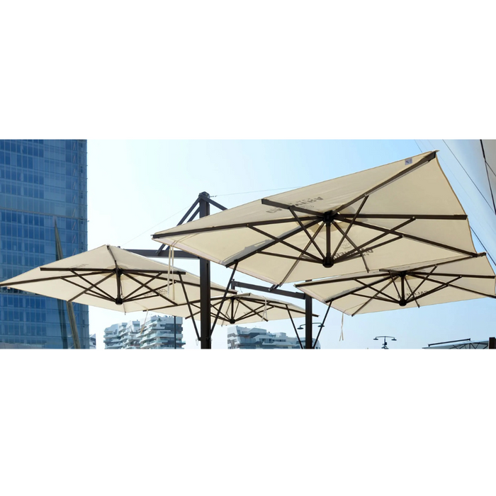 Parasol à mât latéral anthracite "Pratique Classic" 3x4 m