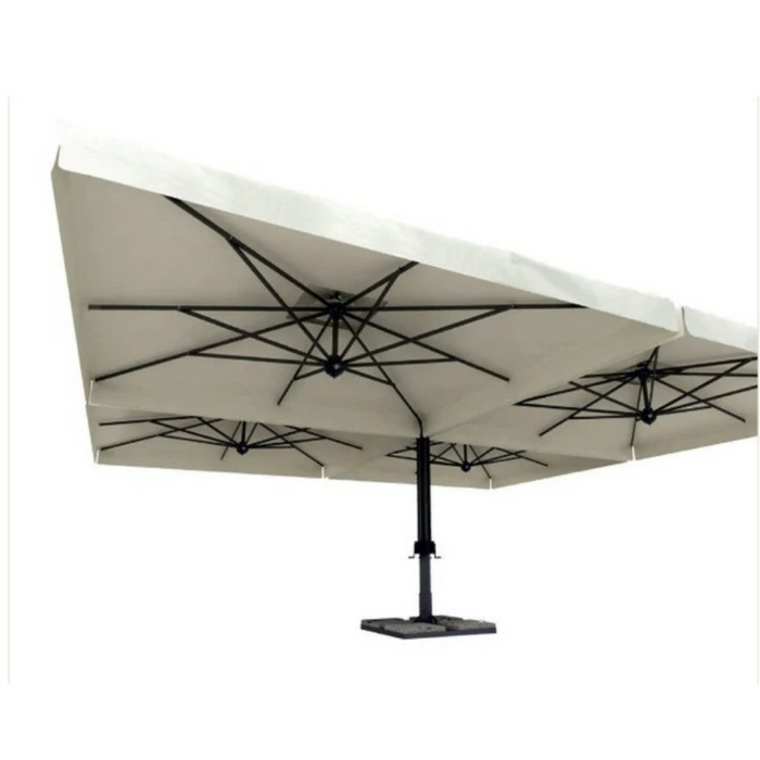 Parasol à mât latéral anthracite "Pratique Classic" 3x4 m