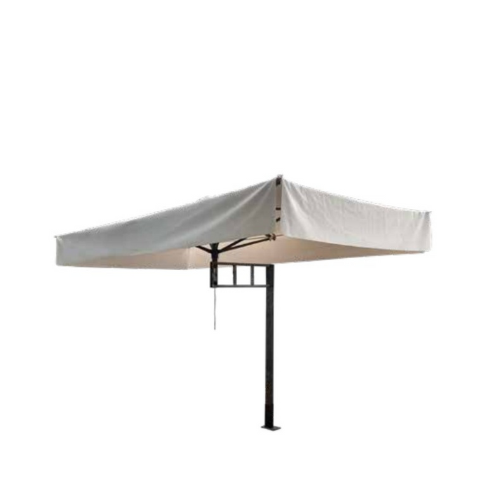 Anthracite side pole umbrella Pratique Classic 3X4