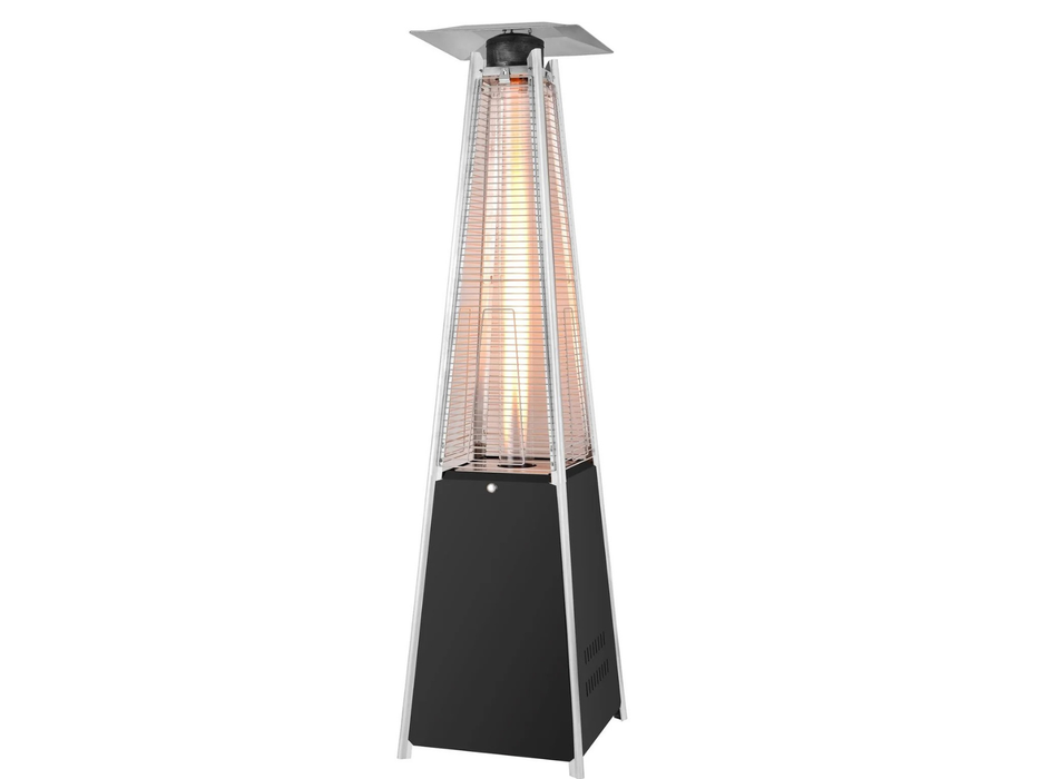 DICTROLUX - Stufa a Gas esterno a Piramide Nero 13 Kw - h227x53x53 cm