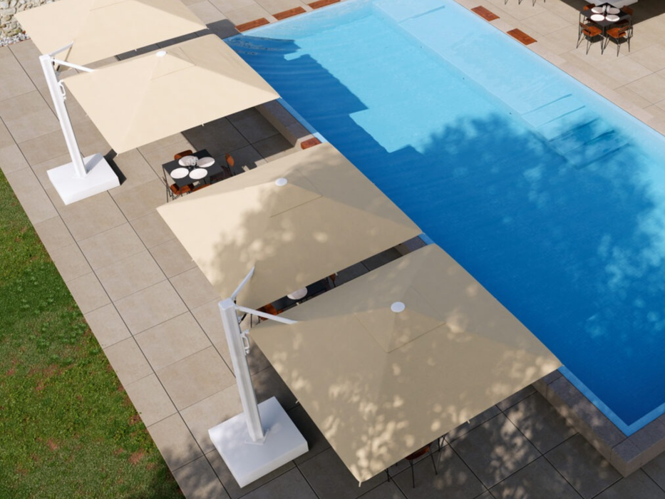 Ombrellone doppio K-Due a "V" e a "T" 3X6 mt