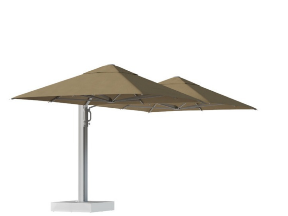 Ombrellone doppio K-Due a "V" e a "T" 3X6 mt