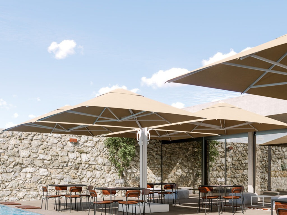 Ombrellone a braccio braccia K-Quattro 6X6 mt