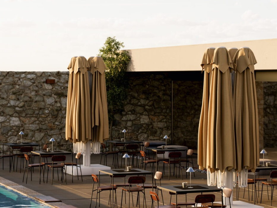 Ombrellone a braccio braccia K-Quattro 6X6 mt