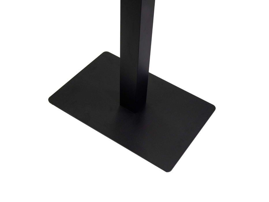 Base tavolo acciaio nero