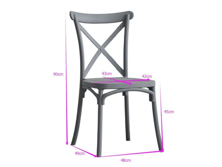 Sedia in polipropilene Cross