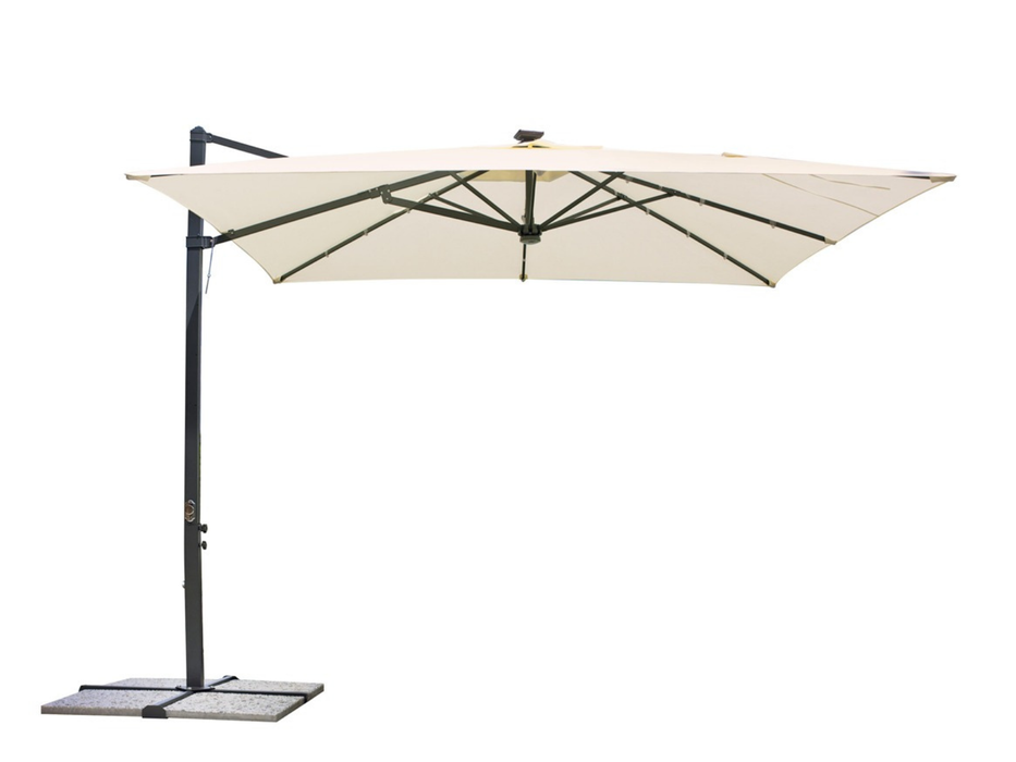 Parasol Florida avec lumières 3X3 MT Greenwood