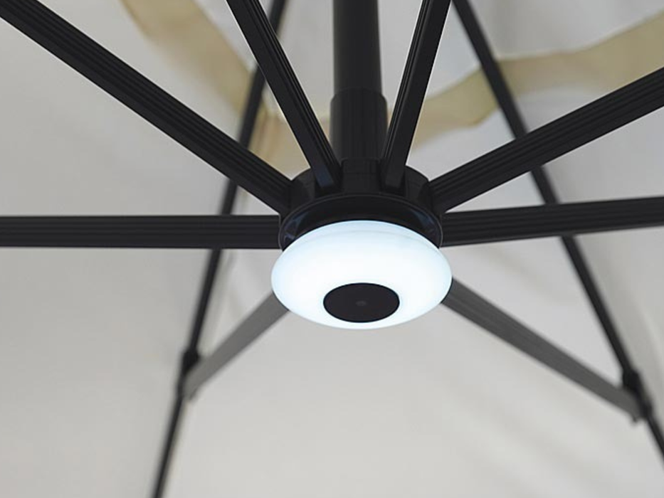 Parasol Florida avec lumières 3X3 MT Greenwood