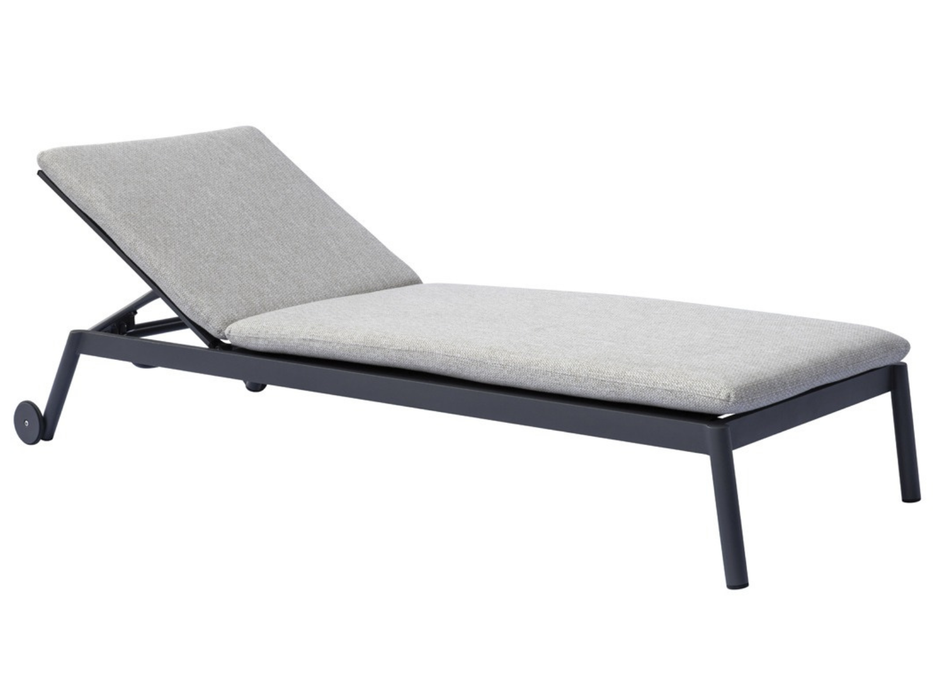 Porto Cervo Sunbed with Wheels Greenwood