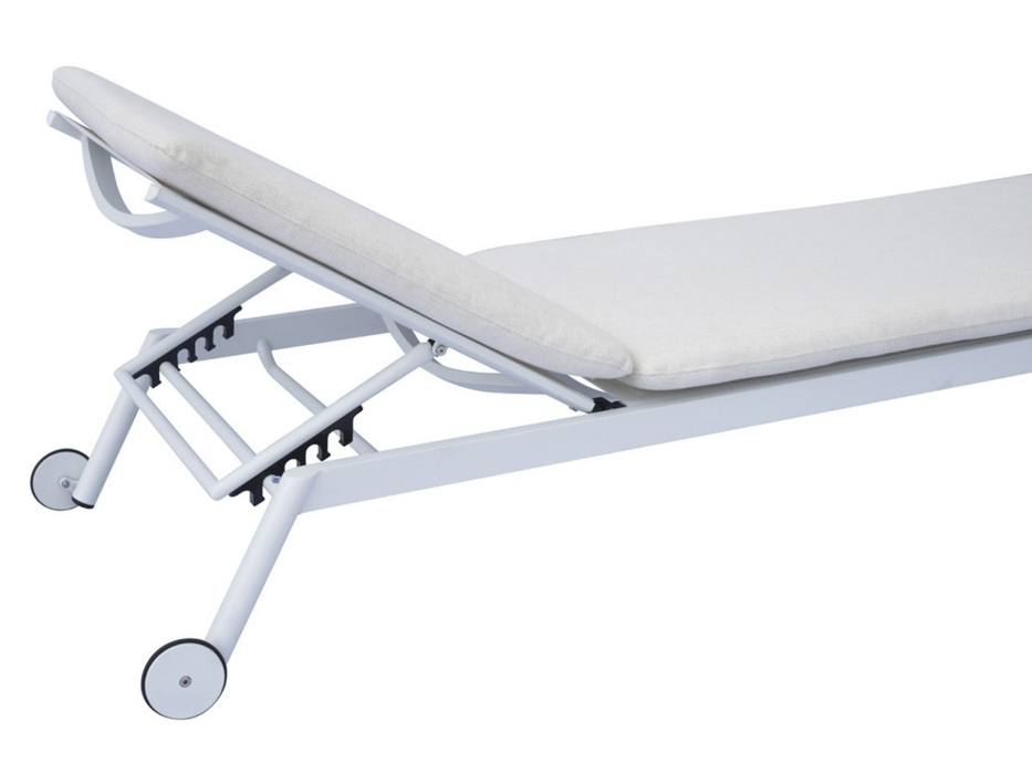 Porto Cervo Sunbed with Wheels Greenwood