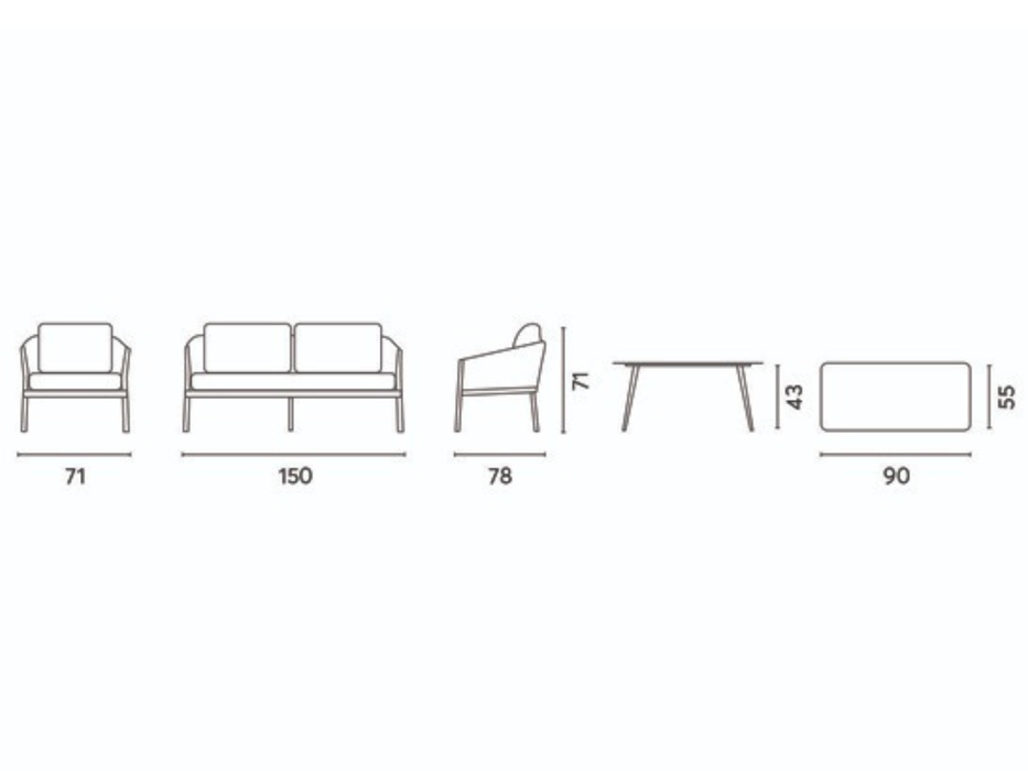 Alicante Greenwood Set