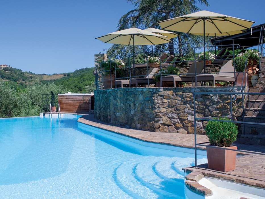 Parasol à mât central