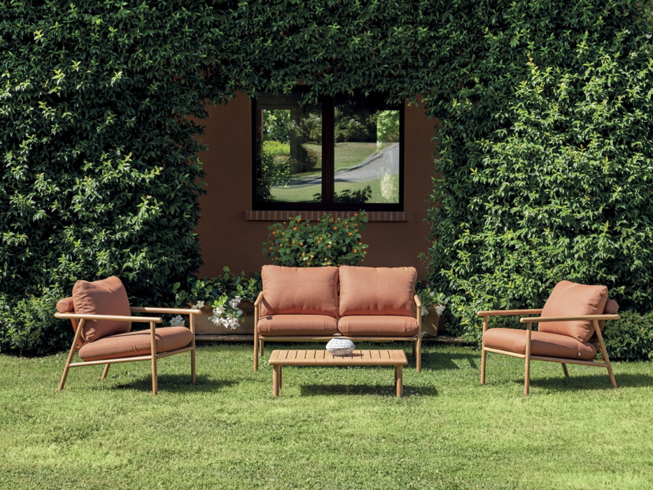 Cartagena Set Aluminum Wood Effect Greenwood