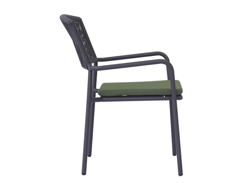 Chaise Modena avec accoudoirs Greenwood