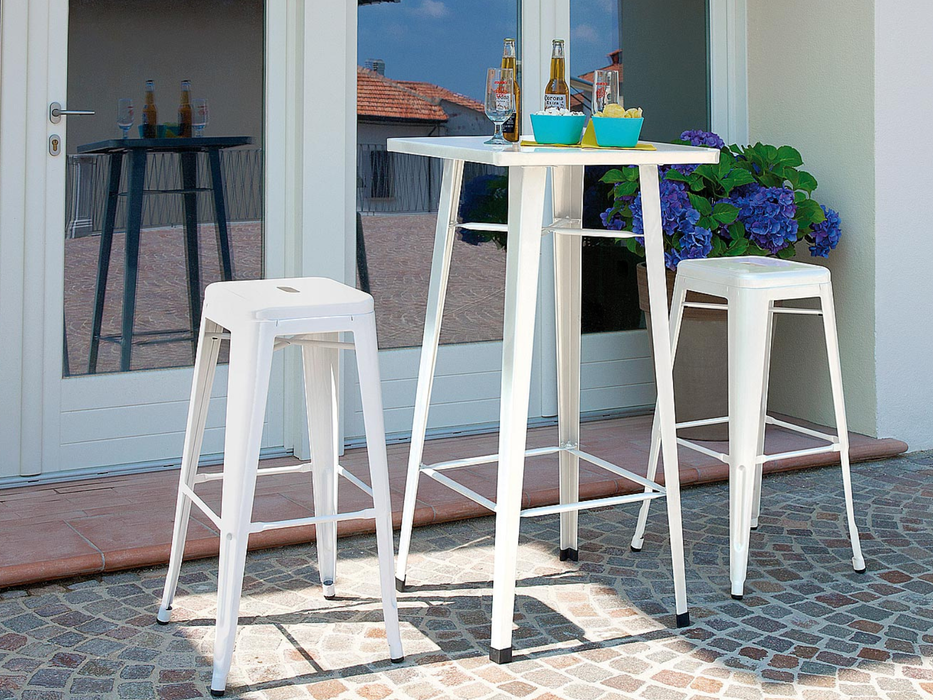 Greenwood high sheet metal stool