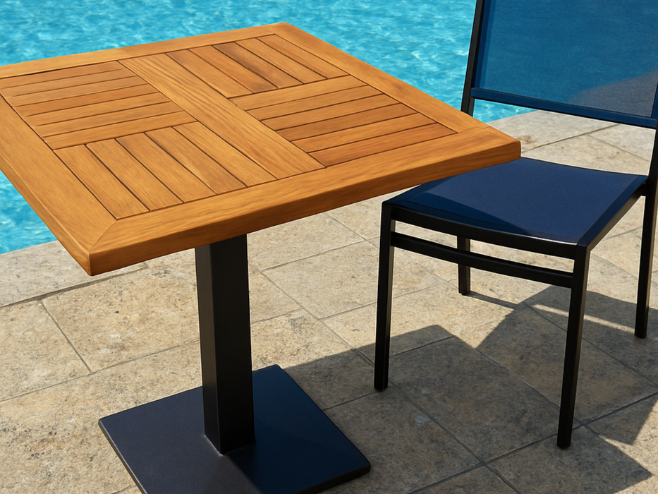 80X80 teak top Greenwood