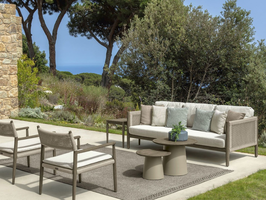 Dolcevita wood 3-seater sofa by Talenti
