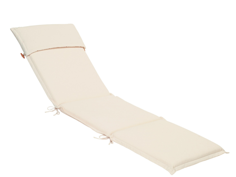 4 Coussins de bain de soleil à volants écrues Regardezen Prestige