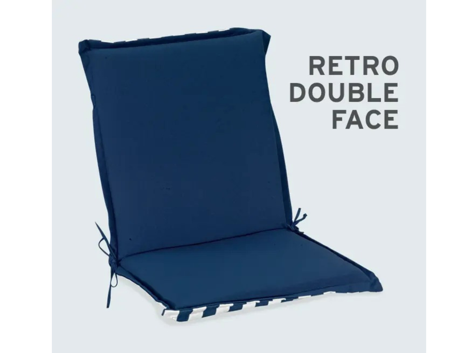 6 coussins à volants pour la chaise haute Regarden Prestige onda bleu 