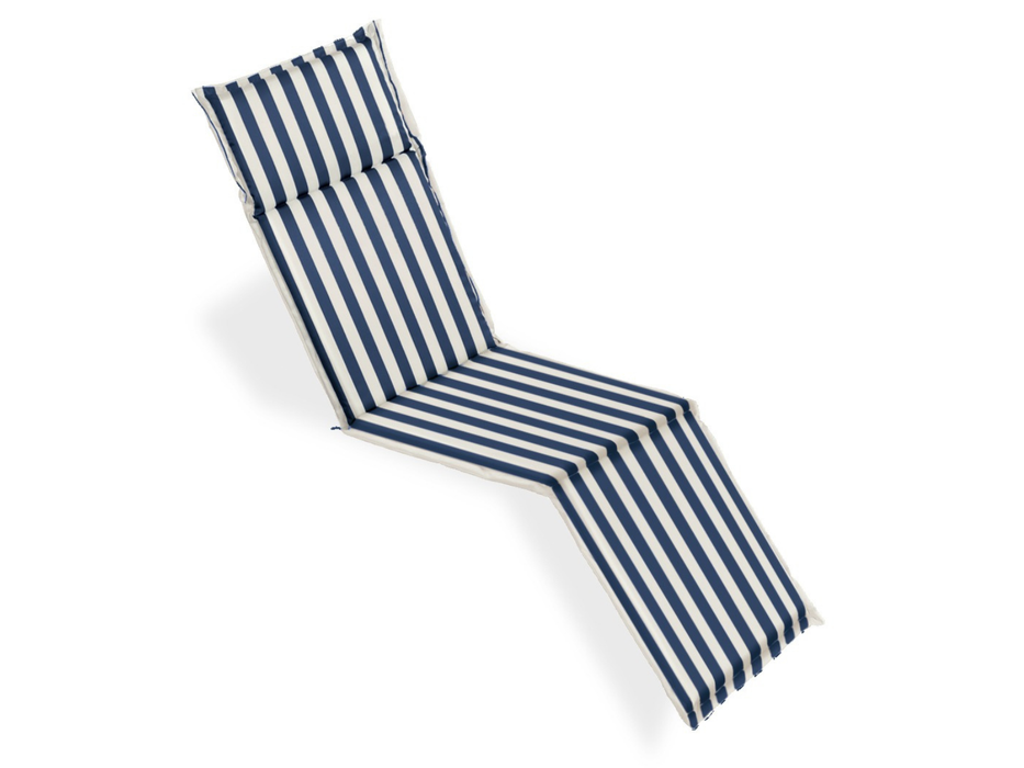 6 coussins à volants pour le transat Regarden Prestige onda bleu 
