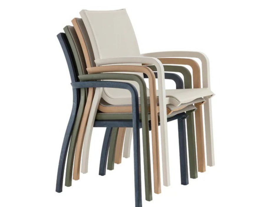 16 Sunset Green Edition Grosfillex Armchairs