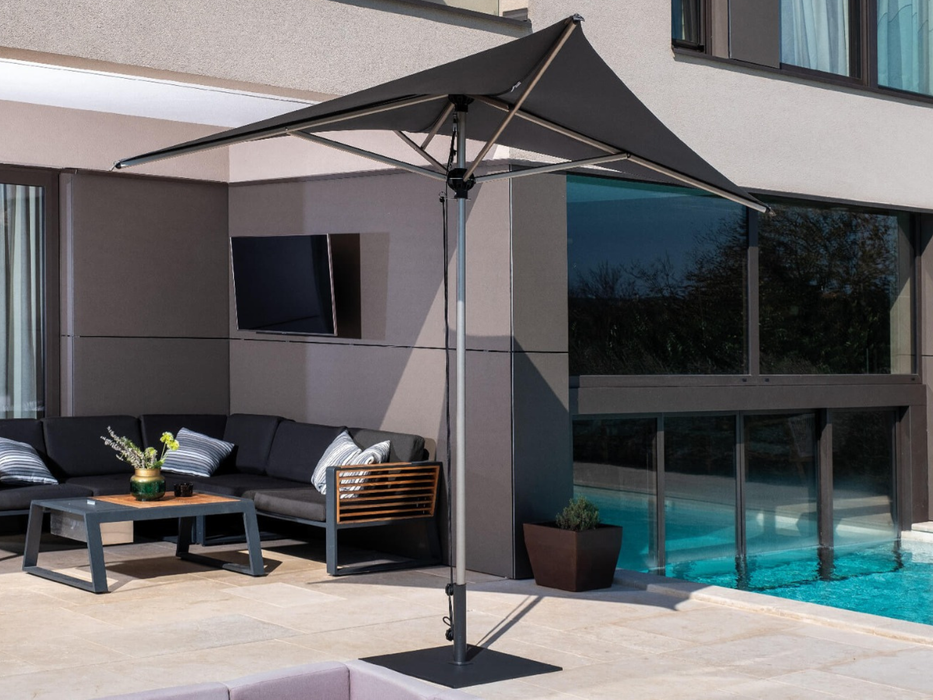 Parasol Vela Titanium à mât central 2x2 m