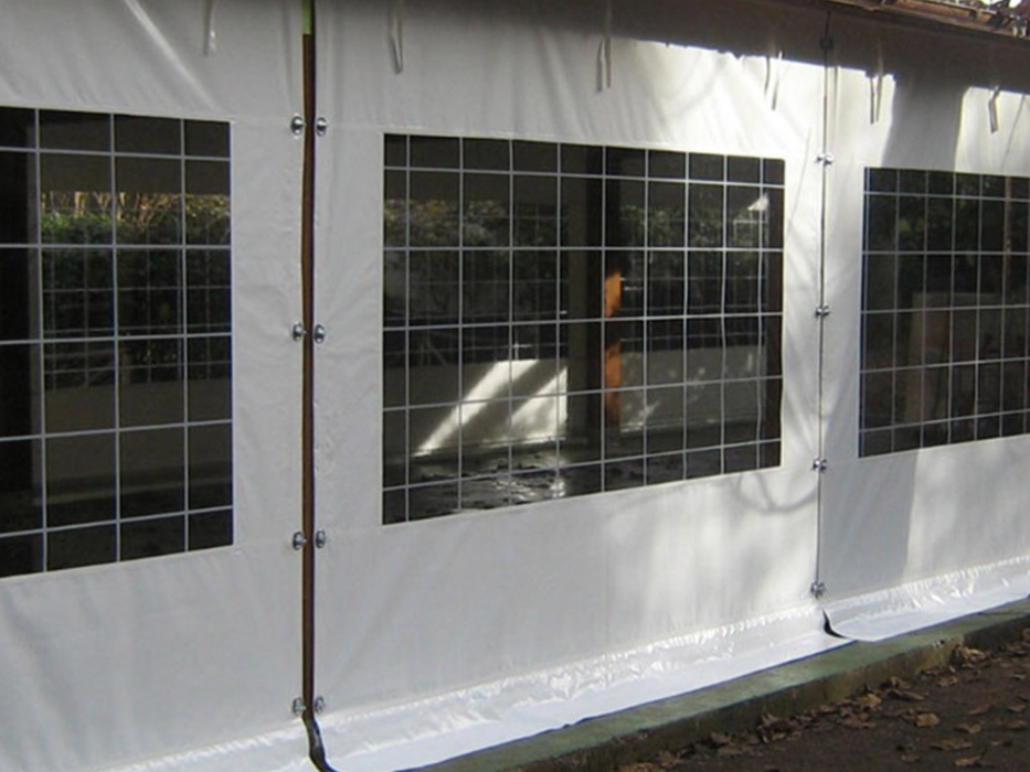 Transparent Cristal PVC closures per linear meter