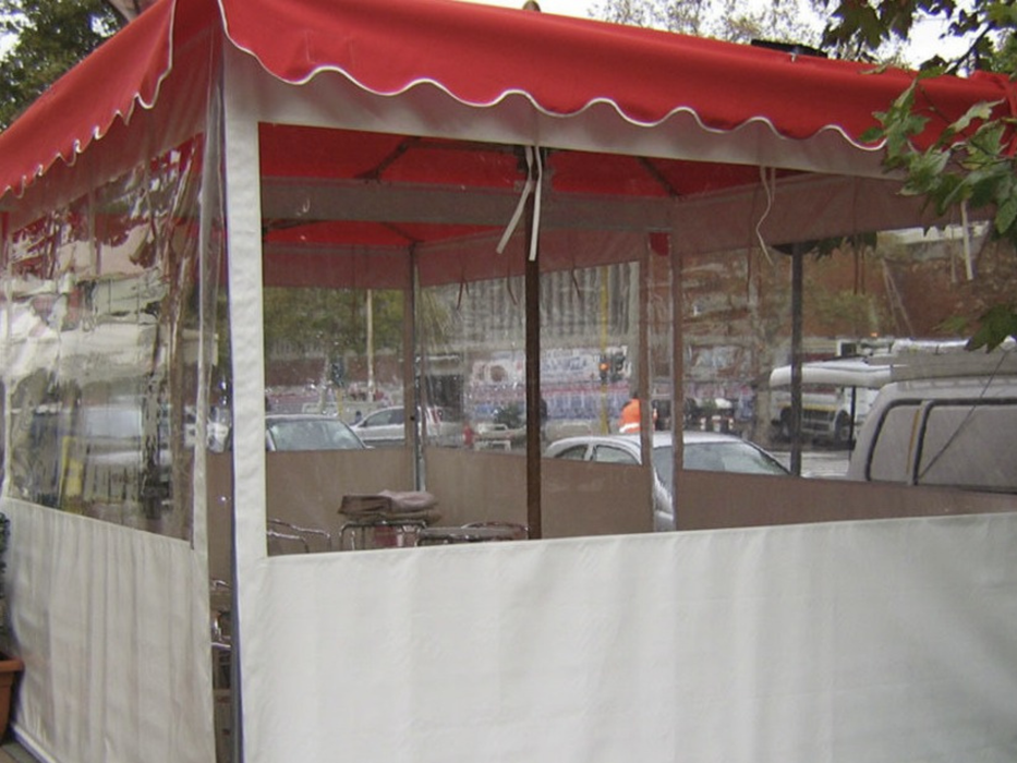 Transparent Cristal PVC closures per linear meter