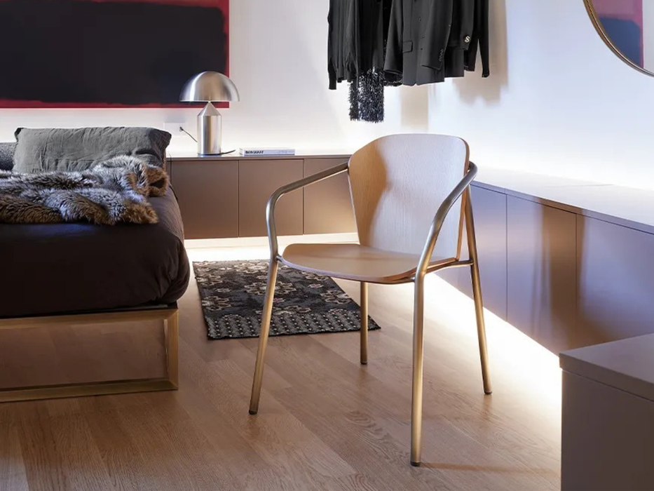Fauteuil Finn Métal Bois Scab