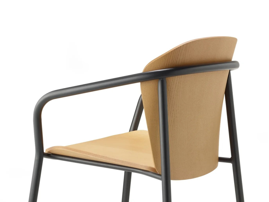 Fauteuil Finn Métal Bois Scab